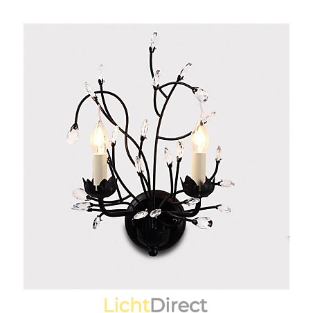 Moderne, eigentijdse, traditionele, klassieke, rustieke, landelijke schildering met kristallen verlichting