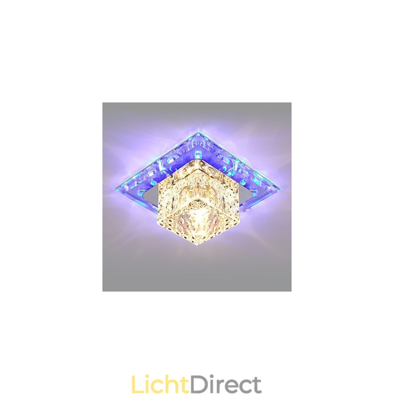 Mini Kristallen Plafondlamp Spotlight 3W Creatieve Lamp Buislamp Kleurrijke Kleur Vierkante Koepellamp