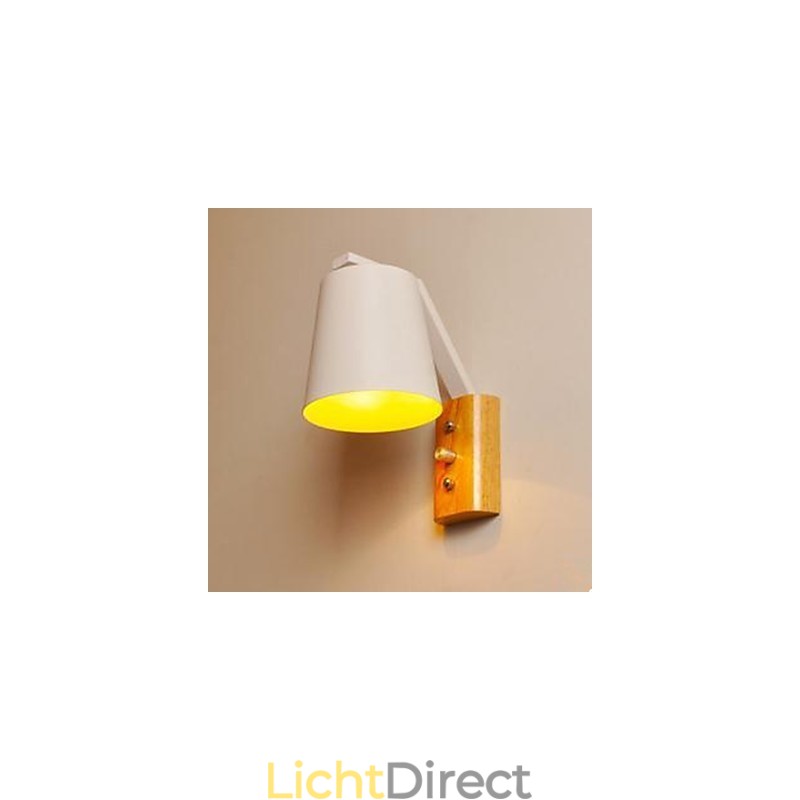 Creatieve persoonlijkheid Warme houten ijzeren bedlampschakelaar met Scandinavische gangstudie