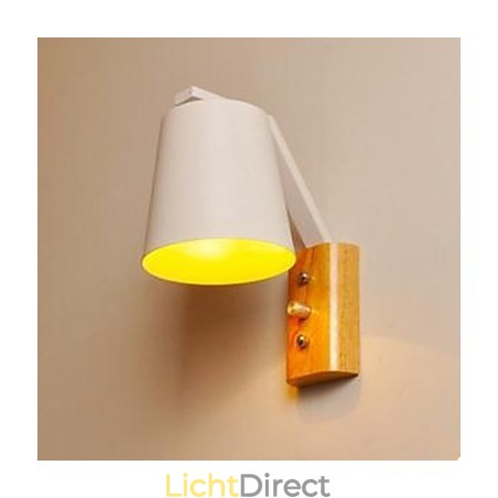 Creatieve persoonlijkheid Warme houten ijzeren bedlampschakelaar met Scandinavische gangstudie