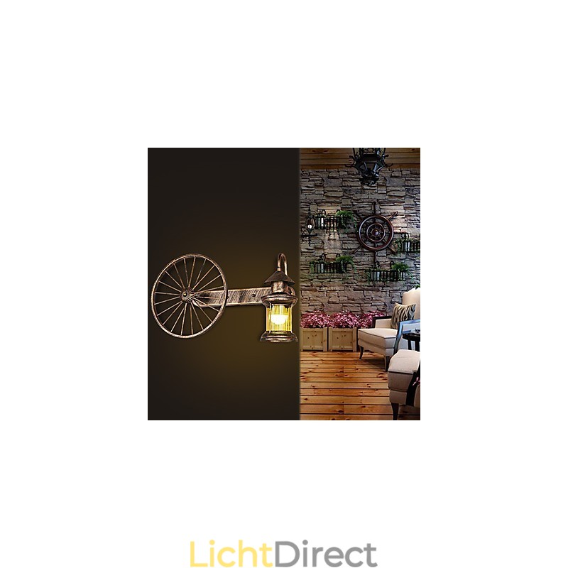 Rustieke Lodge Schilderij Kenmerk voor Mini Stijl Uplight Wandlampen Wandlamp