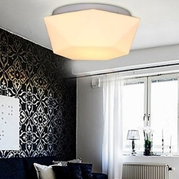 Creatieve witte diamanten glazen koepellamp absorberen