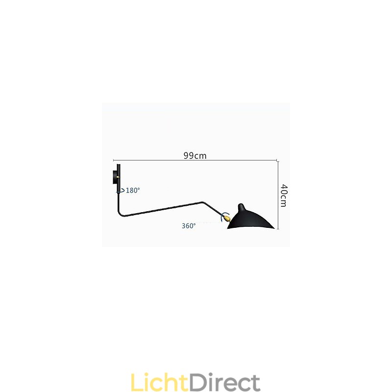 Moderne hedendaagse schilderfunctie voor Swing Arm Ambient Light Swing Arm Lights Wandlamp