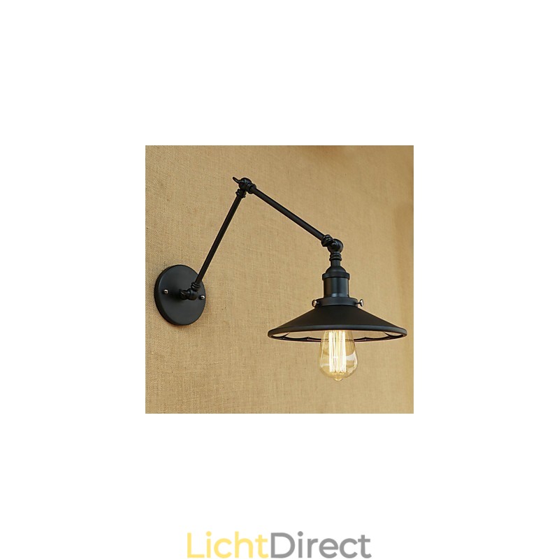 Rustieke Lodge Country Retro Schilderij Kenmerk voor Mini Stijl Swing Arm Wandlamp