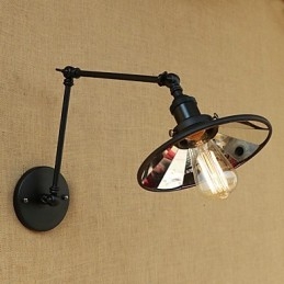 Rustieke Lodge Country Retro Schilderij Kenmerk voor Mini Stijl Swing Arm Wandlamp