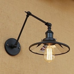 Rustieke Lodge Country Retro Schilderij Kenmerk voor Mini Stijl Swing Arm Wandlamp