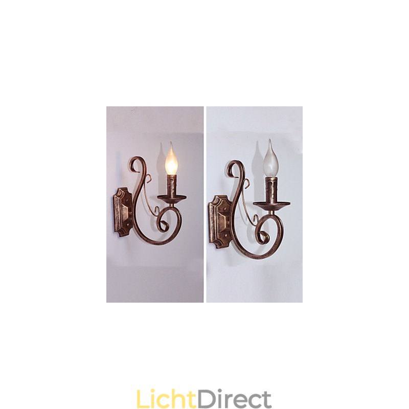 Mini Retro Wandlamp Hal Metalen Kaars Vorm Wandlamp Verlichting