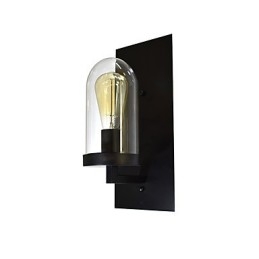 Geschilderde stalen wandlamp Dumb Black American Coffee Decoratie Retro wandlamp Lichtzwaardlamp op de muur