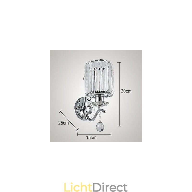 Kristallen moderne eigentijdse gegalvaniseerde kenmerkende uplight wandlampen wandlamp