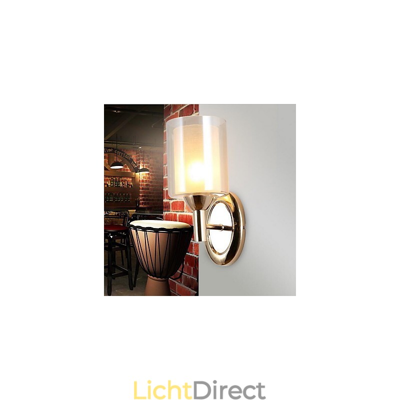 Moderne eigentijdse gegalvaniseerde kenmerkende uplight wandlampen wandlamp
