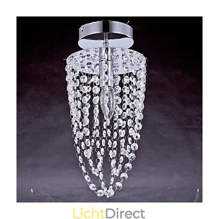 Plafondlampen 1 lichts kristal artistiek roestvrij staal plating Plafondlampen 1 lichts kristal artistiek roestvrij staal plating