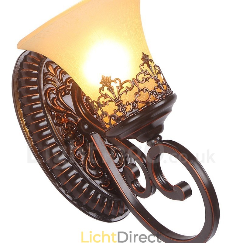 Enkele lamp Rustieke Lodge Woonkamer Eetkamer Slaapkamer Metalen Binnen Wandlampen