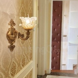 Enkelvoudige lamp Traditionele klassieke woonkamer Eetkamer Slaapkamer Metalen luxe binnenwandlampen