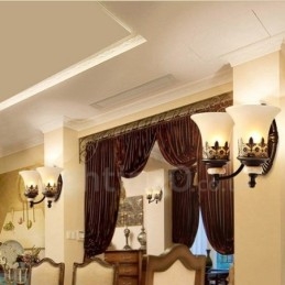 2 Lichte Traditionele Klassieke Woonkamer Eetkamer Slaapkamer Metalen Binnen Wandlampen