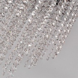 Moderne eigentijdse kristallen mini-stijl gegalvaniseerde metalen inbouw