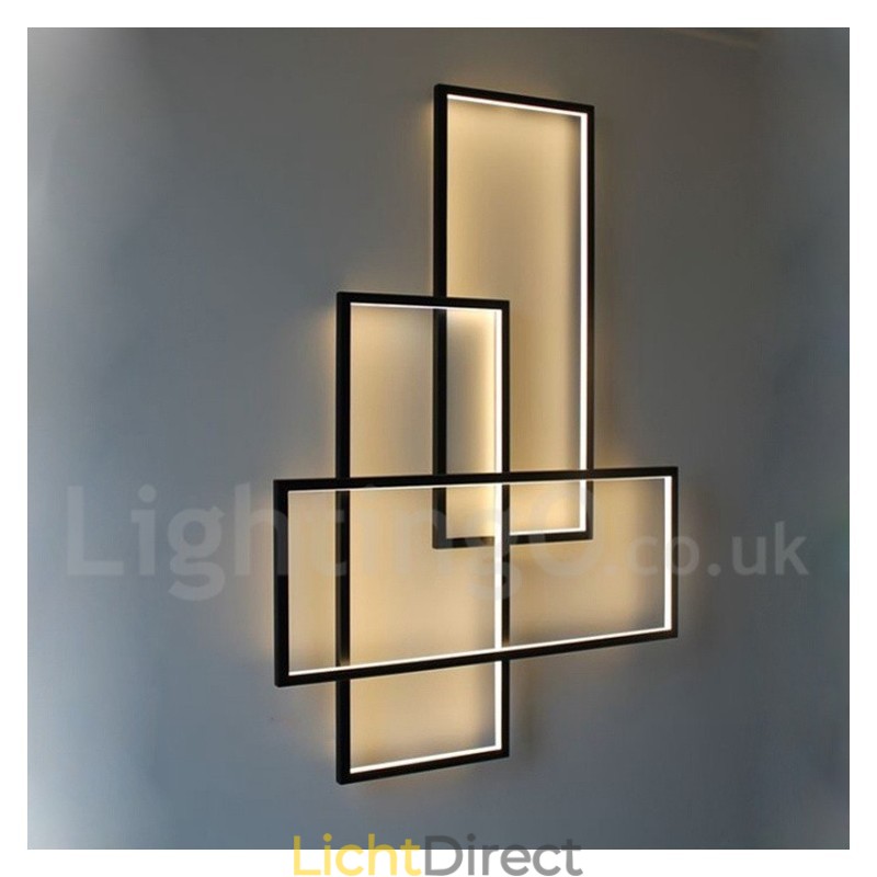 Moderne eigentijdse aluminium schilderij plafondlamp inbouw wandlamp met afstandsbediening dimmer voor woonkamer slaapkamer