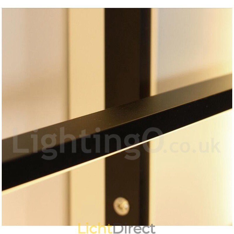 Moderne eigentijdse aluminium schilderij plafondlamp inbouw wandlamp met afstandsbediening dimmer voor woonkamer slaapkamer