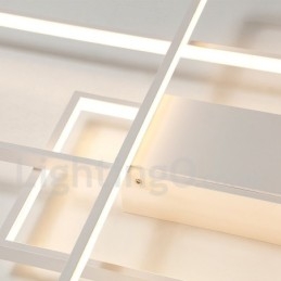 Moderne eigentijdse aluminium schilderij plafondlamp inbouw wandlamp met afstandsbediening dimmer voor woonkamer slaapkamer kan ook worden gebruikt als wandlamp