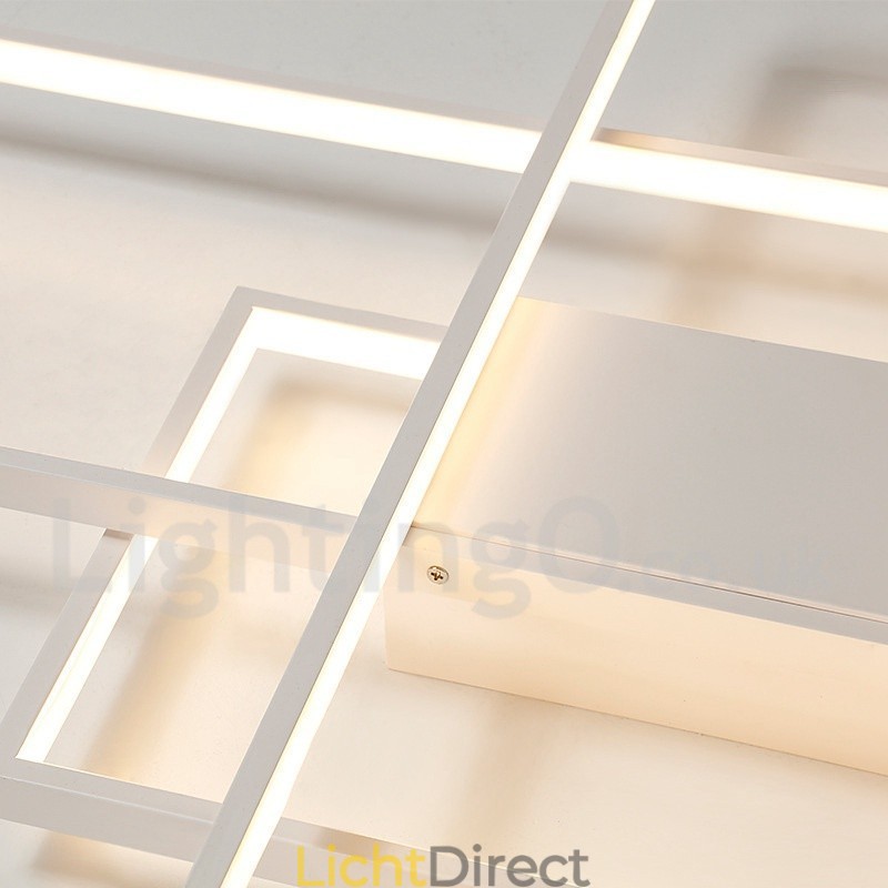 Moderne eigentijdse aluminium schilderij plafondlamp inbouw wandlamp met afstandsbediening dimmer voor woonkamer slaapkamer kan ook worden gebruikt als wandlamp