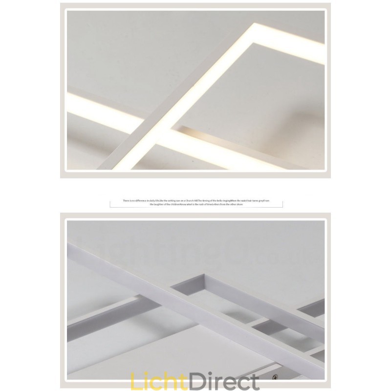 Moderne eigentijdse aluminium schilderij plafondlamp inbouw wandlamp met afstandsbediening dimmer voor woonkamer slaapkamer kan ook worden gebruikt als wandlamp