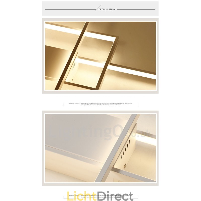 Moderne eigentijdse aluminium schilderij plafondlamp inbouw wandlamp met afstandsbediening dimmer voor woonkamer slaapkamer kan ook worden gebruikt als wandlamp