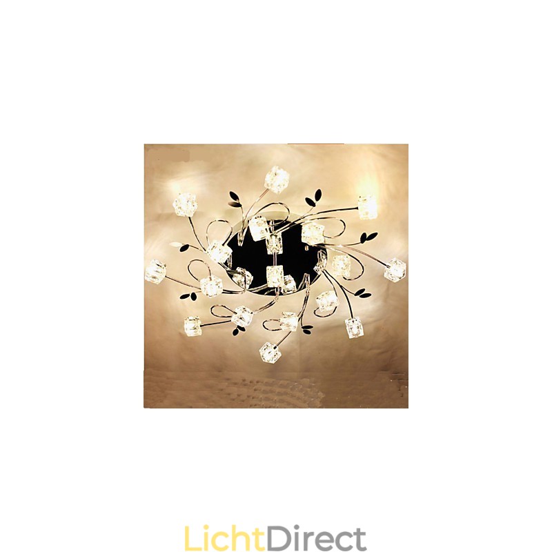 Klassieke plafondlamp van ijskristal