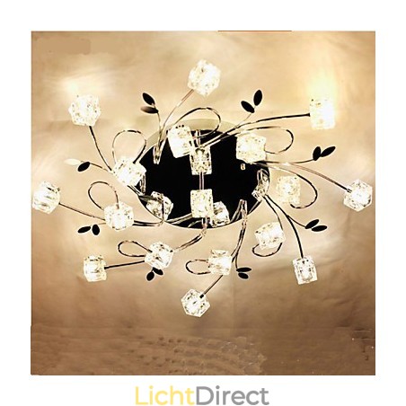 Klassieke plafondlamp van ijskristal