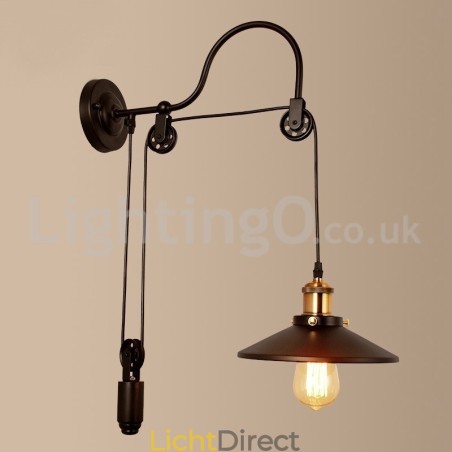Retro inbouw wandlampen gangpad bar café slaapkamer studeerkamer loft katrol wandlamp