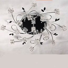 Klassieke plafondlamp van ijskristal