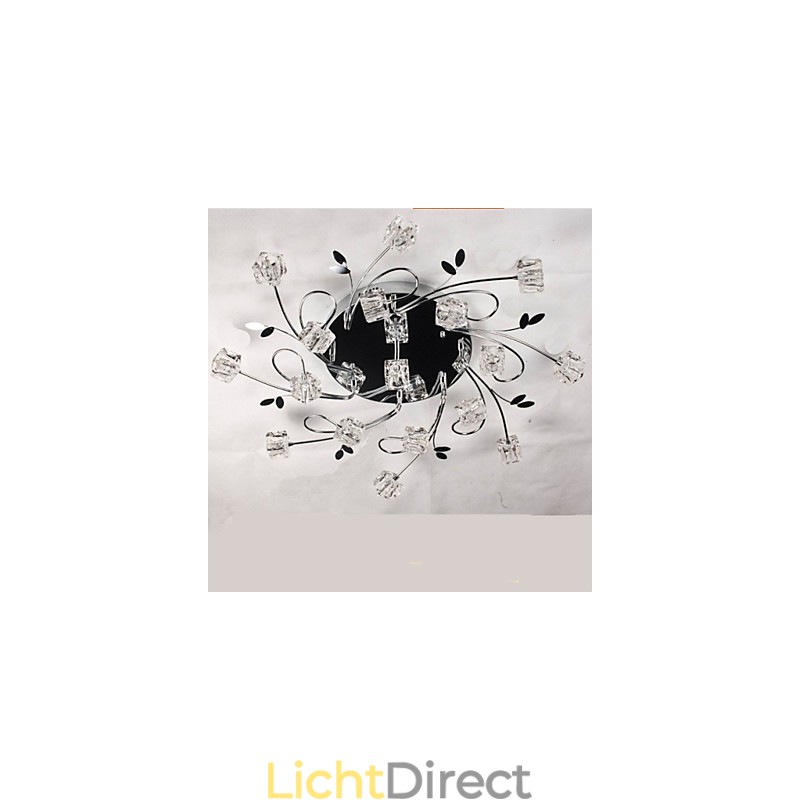 Klassieke plafondlamp van ijskristal