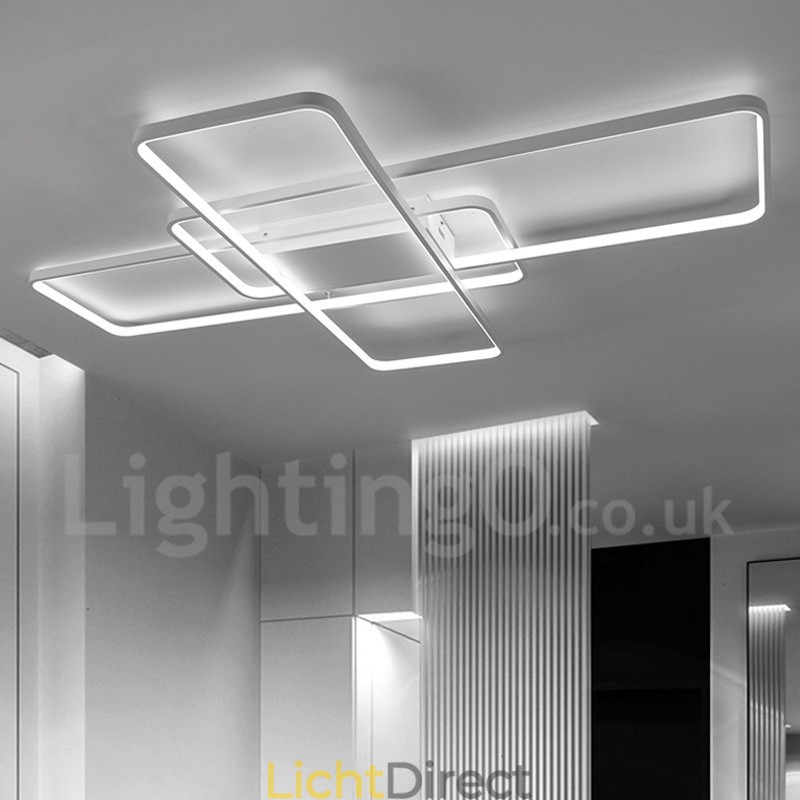Moderne eigentijdse aluminium schilderij plafondlamp inbouw wandlamp met afstandsbediening dimmer voor woonkamer slaapkamer kan ook worden gebruikt als wandlamp