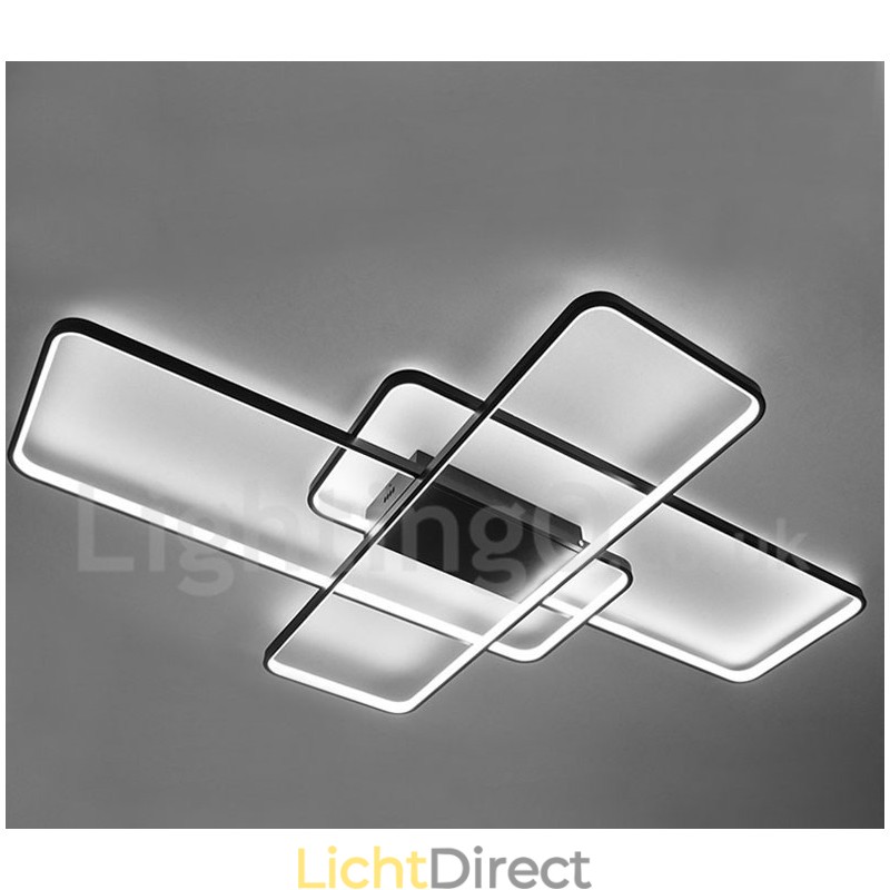 Moderne eigentijdse aluminium schilderij plafondlamp inbouw wandlamp met afstandsbediening dimmer voor woonkamer slaapkamer kan ook worden gebruikt als wandlamp