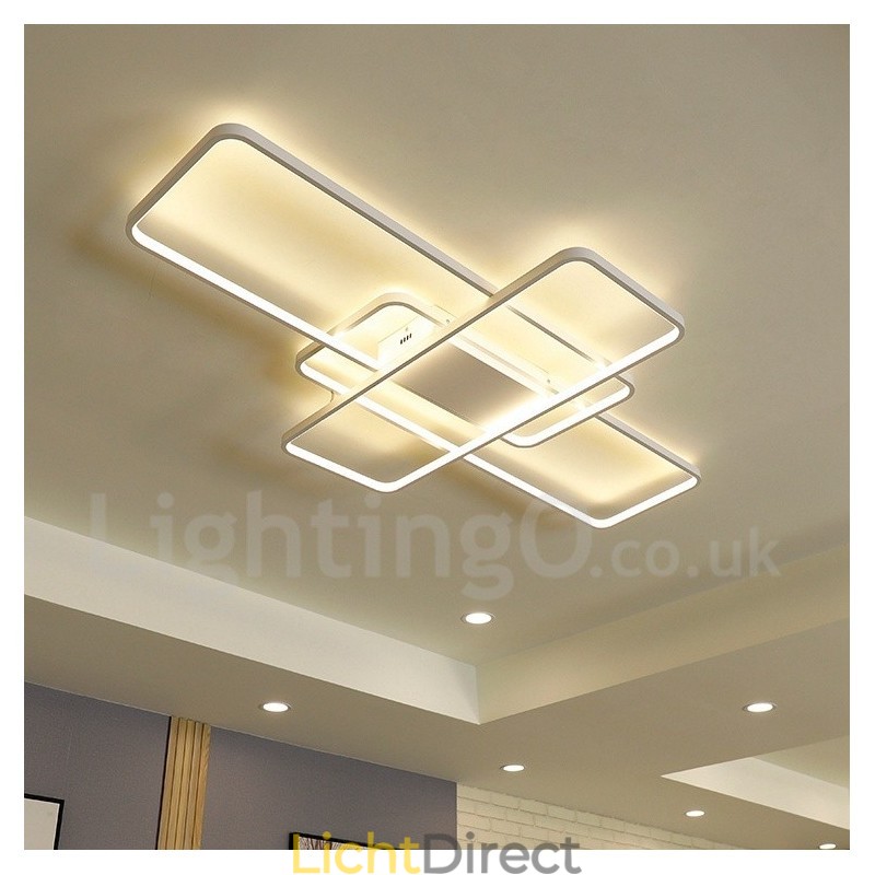 Moderne eigentijdse aluminium schilderij plafondlamp inbouw wandlamp met afstandsbediening dimmer voor woonkamer slaapkamer kan ook worden gebruikt als wandlamp