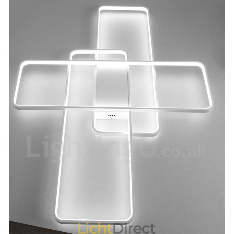 Moderne eigentijdse aluminium schilderij plafondlamp inbouw wandlamp met afstandsbediening dimmer voor woonkamer slaapkamer kan ook worden gebruikt als wandlamp