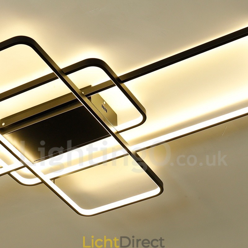 Moderne eigentijdse aluminium schilderij plafondlamp inbouw wandlamp met afstandsbediening dimmer voor woonkamer slaapkamer kan ook worden gebruikt als wandlamp