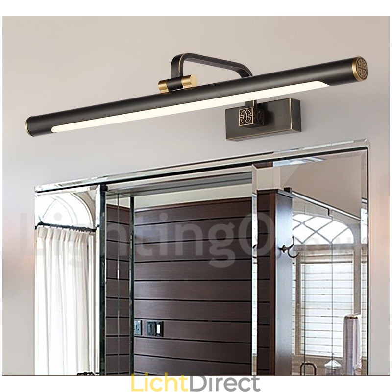 IPMirror Lamp Badkamerverlichting Zuivere Messing Wandlampen met Acryl Kap Make-up Verlichting