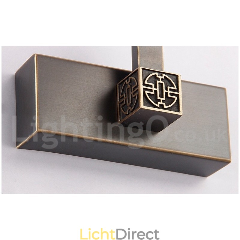 IPMirror Lamp Badkamerverlichting Zuivere Messing Wandlampen met Acryl Kap Make-up Verlichting