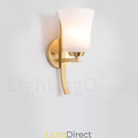 Puur messing luxe rustieke retro vintage messing 1-lichts wandlamp met glazen kap speciaal voor hotel kantoor showroom woonkamer eetkamer Puur messing luxe rustieke retro vintage messing 1-lichts wandlamp met glazen kap speciaal voor hotel kantoor showroom woonkamer eetkamer