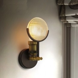 1 Licht Rustieke Retro Vintage Wandlamp met Glazen Kap Speciaal voor Hotel Kantoor Showroom Woonkamer Eetkamer