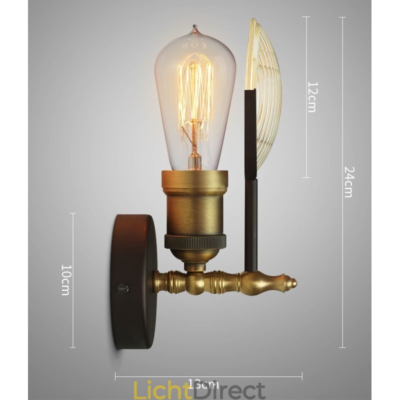 1 Licht Rustieke Retro Vintage Wandlamp met Glazen Kap Speciaal voor Hotel Kantoor Showroom Woonkamer Eetkamer