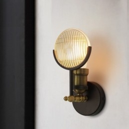 1 Licht Rustieke Retro Vintage Wandlamp met Glazen Kap Speciaal voor Hotel Kantoor Showroom Woonkamer Eetkamer