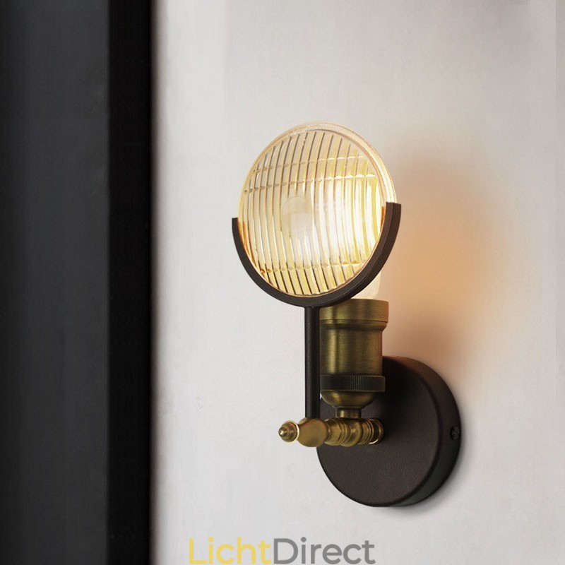 1 Licht Rustieke Retro Vintage Wandlamp met Glazen Kap Speciaal voor Hotel Kantoor Showroom Woonkamer Eetkamer