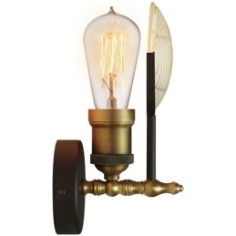 1 Licht Rustieke Retro Vintage Wandlamp met Glazen Kap Speciaal voor Hotel Kantoor Showroom Woonkamer Eetkamer