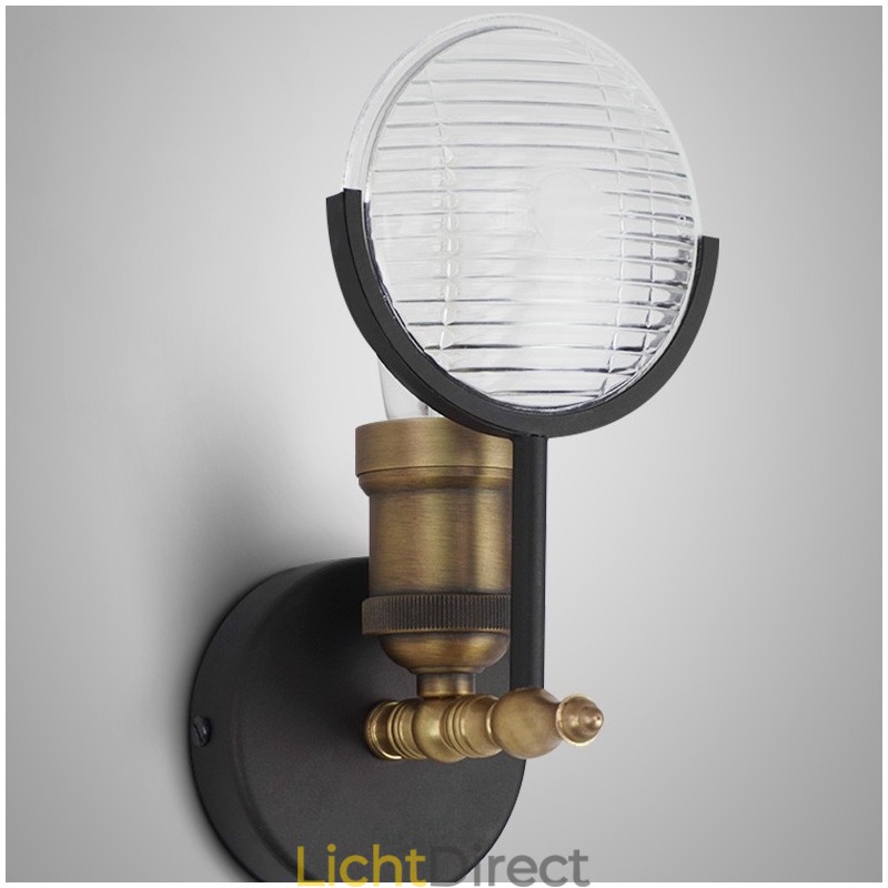 1 Licht Rustieke Retro Vintage Wandlamp met Glazen Kap Speciaal voor Hotel Kantoor Showroom Woonkamer Eetkamer