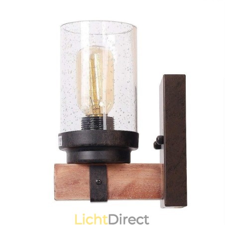 1 Licht Vintage Houten Industriële Stijl Wandlamp voor Wind Bar Loft Koffie Restaurant 1 Licht Vintage Houten Industriële Stijl Wandlamp voor Wind Bar Loft Koffie Restaurant