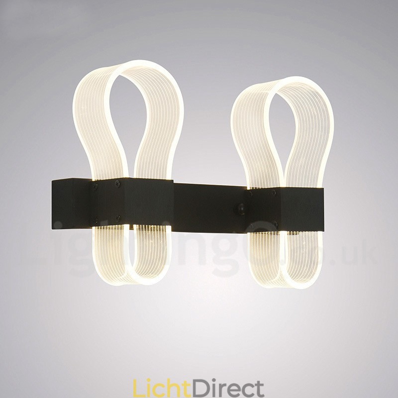 Moderne wandlamp met acryl kappen voor gangpad in slaapkamer