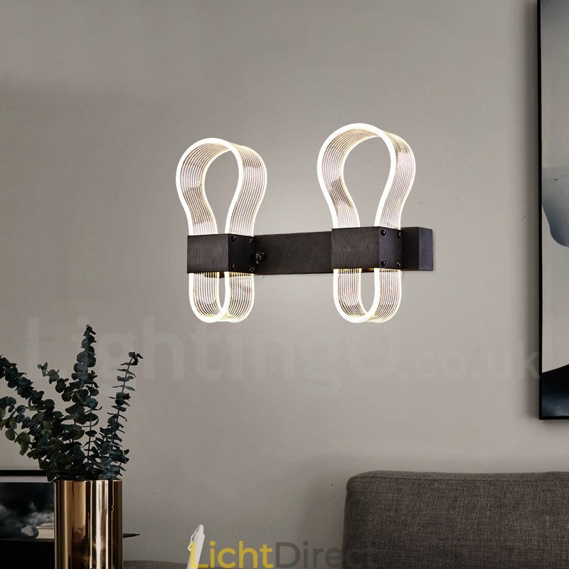 Moderne wandlamp met acryl kappen voor gangpad in slaapkamer