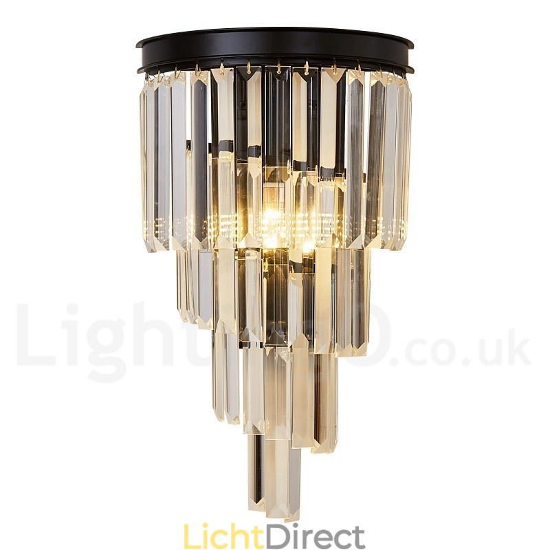 Moderne luxe K9 kristal wandlamp met kristallen kap