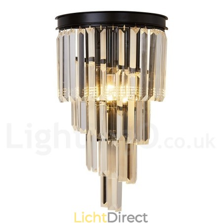 Moderne luxe K9 kristal wandlamp met kristallen kap Moderne luxe K9 kristal wandlamp met kristallen kap