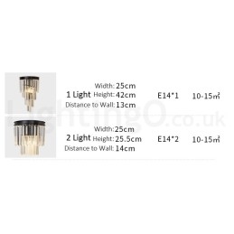 Moderne luxe K9 kristal wandlamp met kristallen kap
